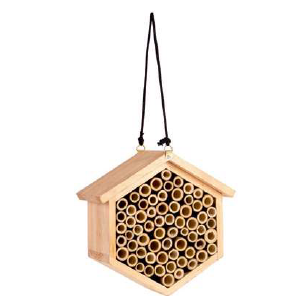 Casa Abejas Hexagonal - Pino | 23 x 7 x 40 cm
